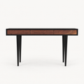 Bloom Ebony and Walnut Console Table on a neutral background