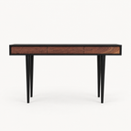 Bloom Ebony and Walnut Console Table on a neutral background