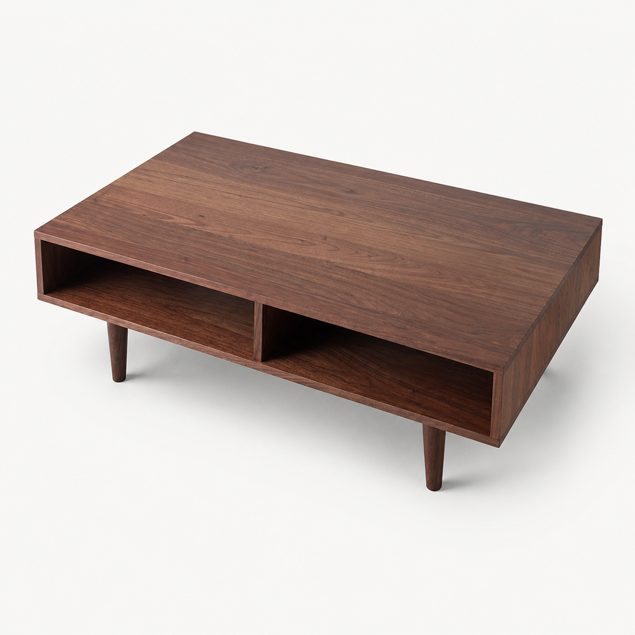 Oxelaand Solid Walnut Coffee Table on a neutral background