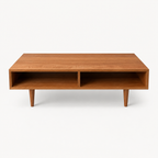 Oxelaand Solid Cherry Coffee Table on a neutral background