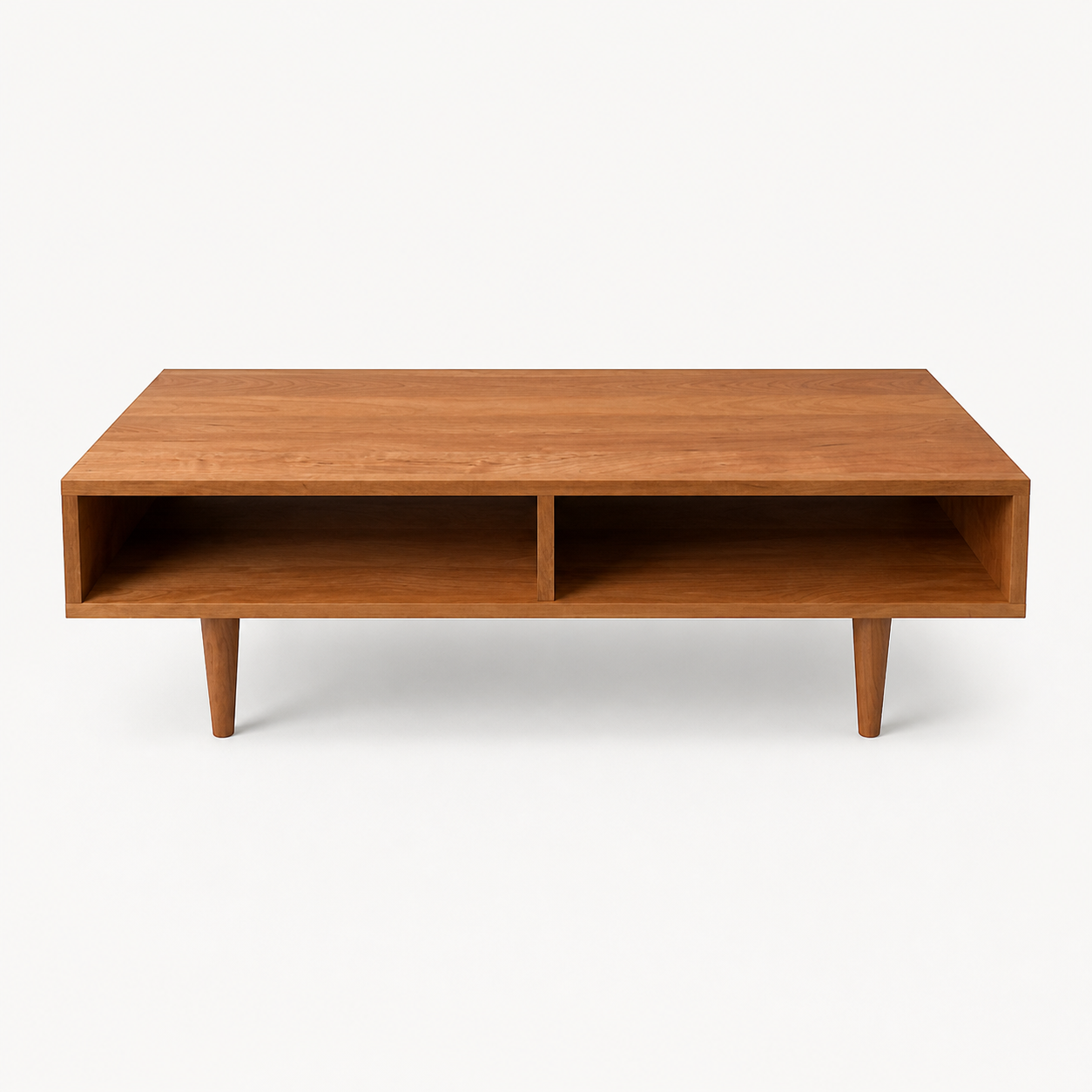 Oxelaand Solid Cherry Coffee Table on a neutral background