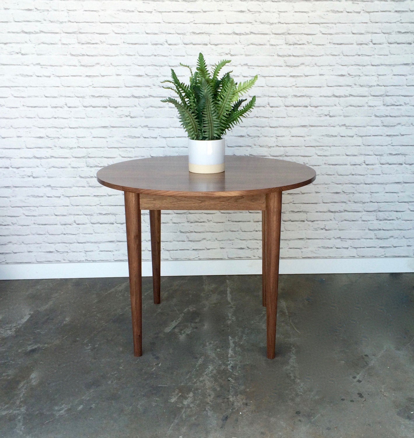 Watson Round Walnut Dining Table — detail view 4