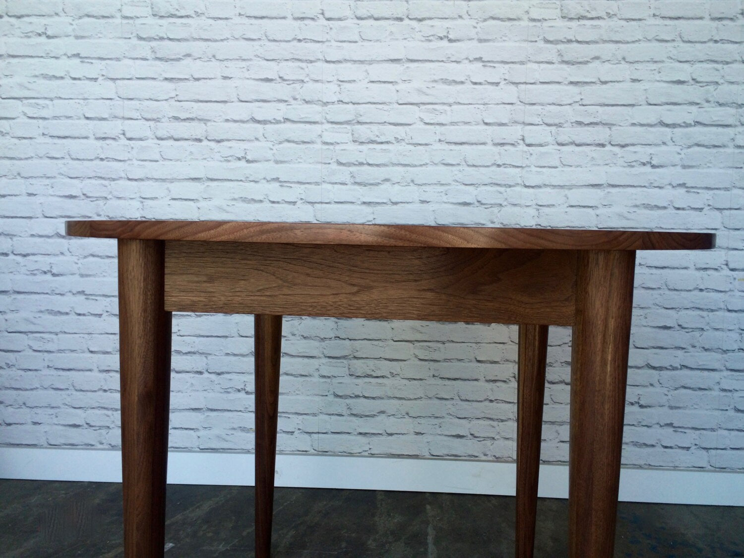 Watson Round Walnut Dining Table — detail view 3
