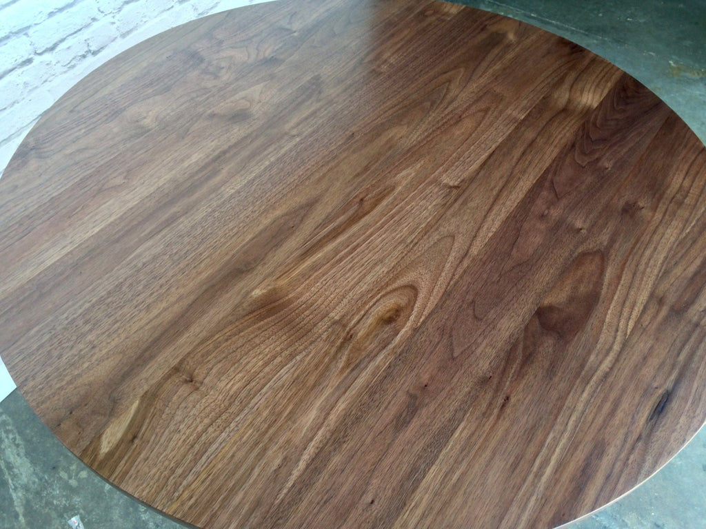 Watson Round Walnut Dining Table — detail view 2