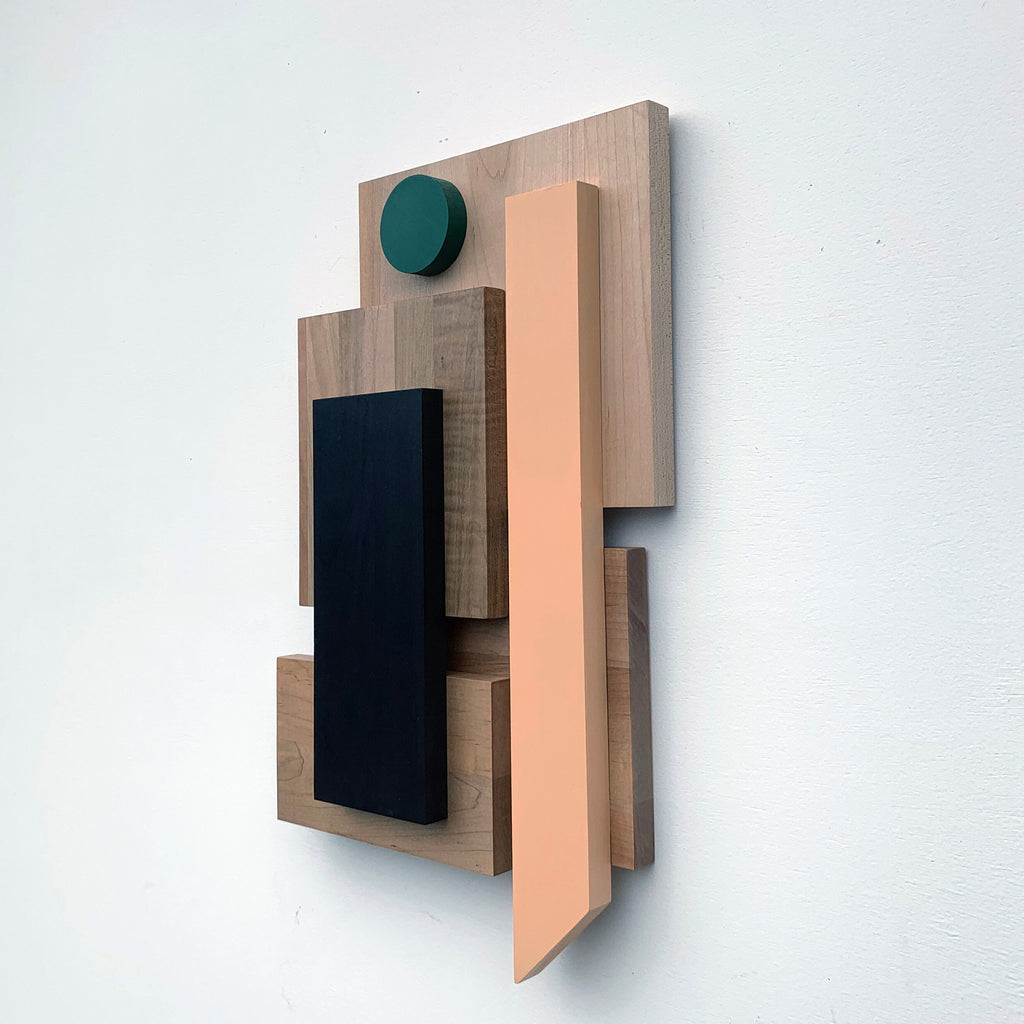 Geometric Wood Wall Art — detail view 2