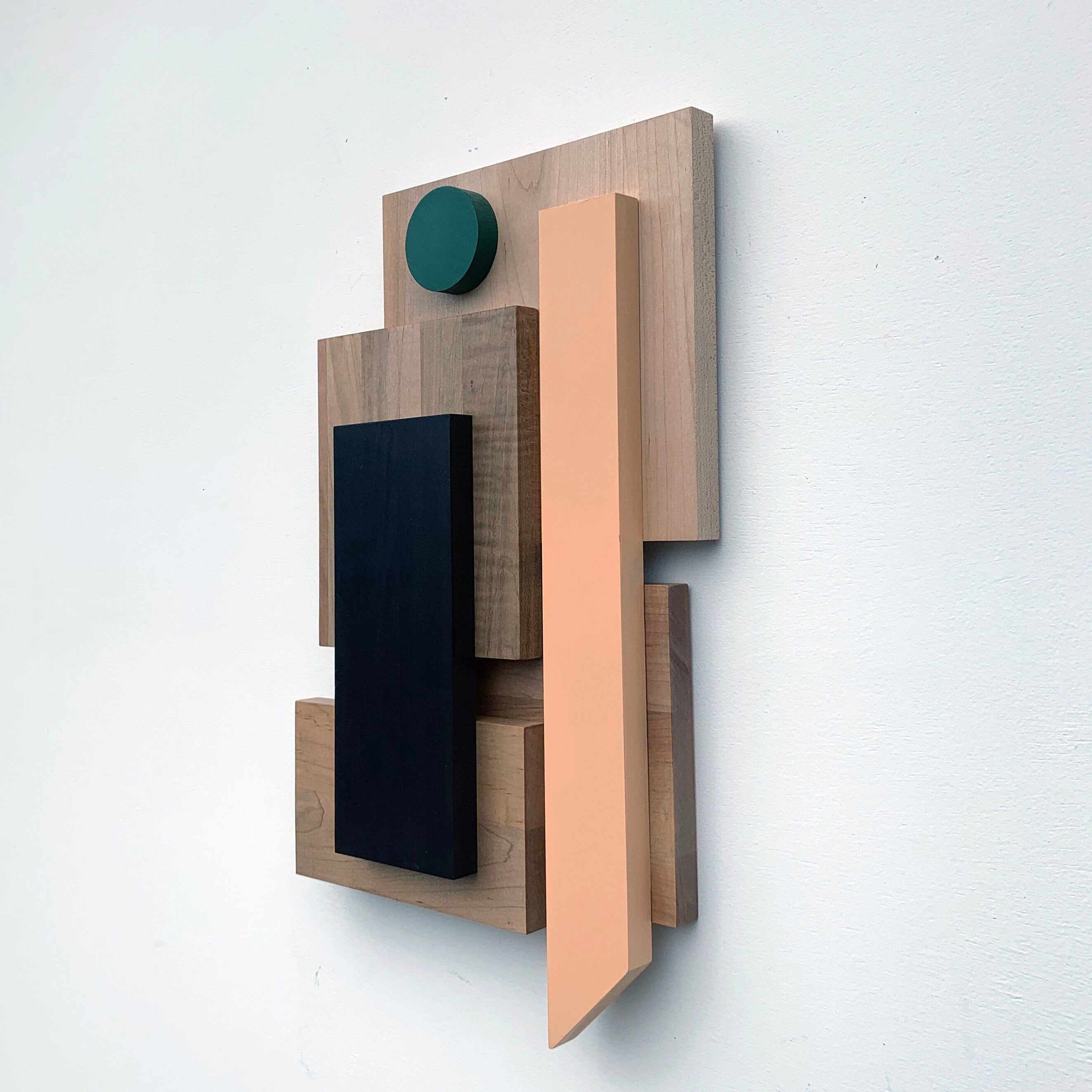 Geometric Wood Wall Art — detail view 2