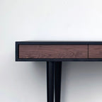 Bloom Ebony and Walnut Console Table — detail view 1