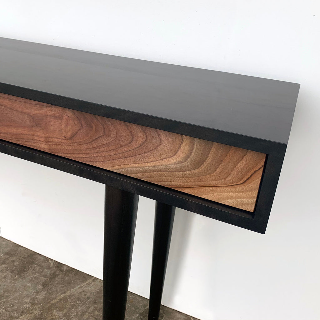 Bloom Ebony and Walnut Console Table — detail view 5