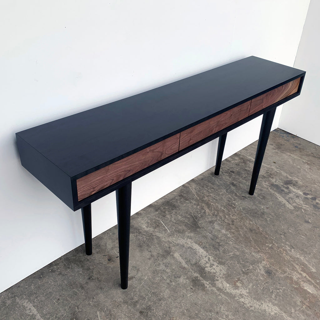 Bloom Ebony and Walnut Console Table — detail view 3