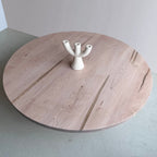 Round Maple Coffee Table — detail view 1