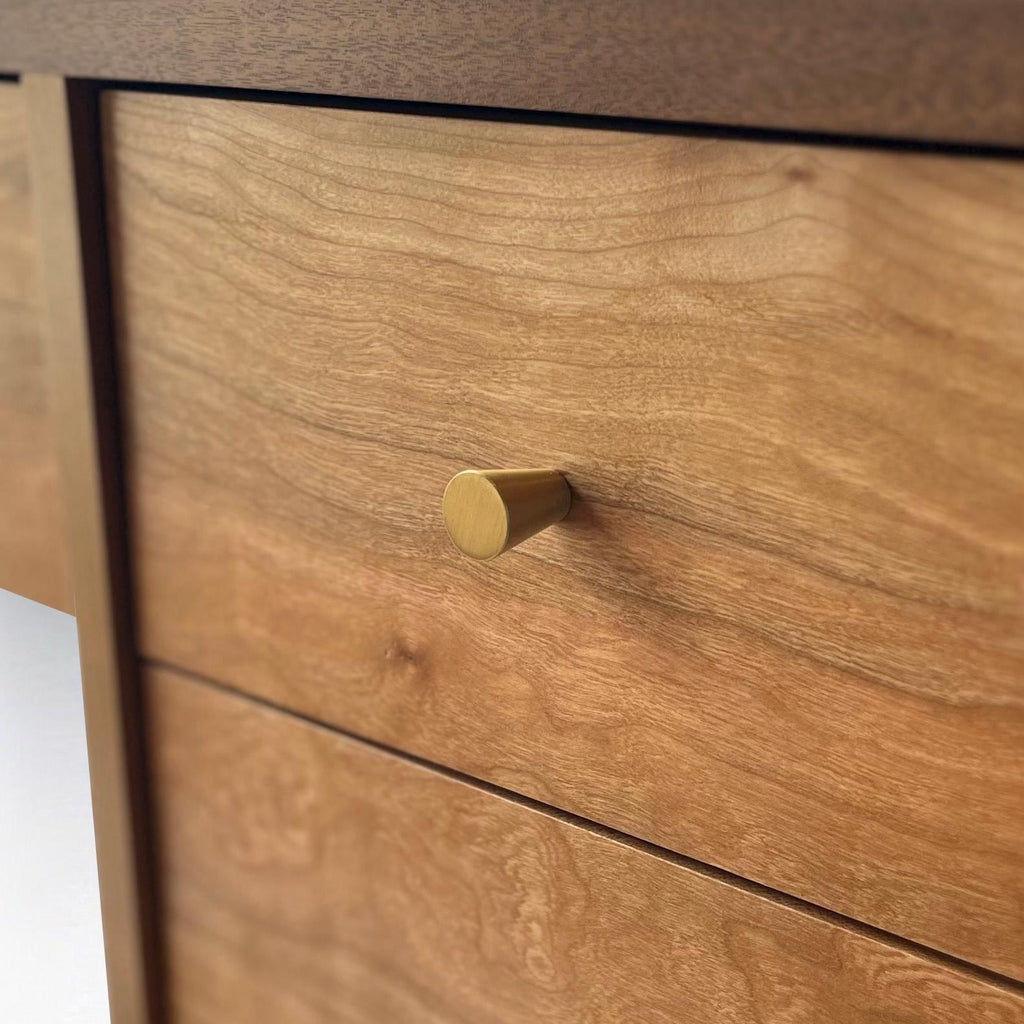 Floating Walnut and Cherry Console — detail view 5
