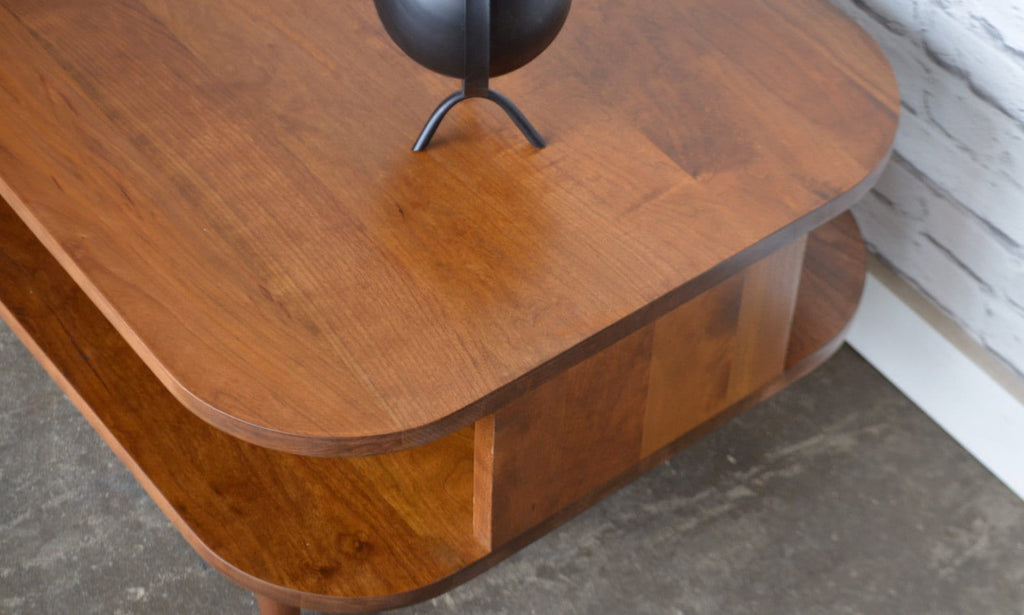 Oxelaand Rounded Cherry Coffee Table — detail view 3