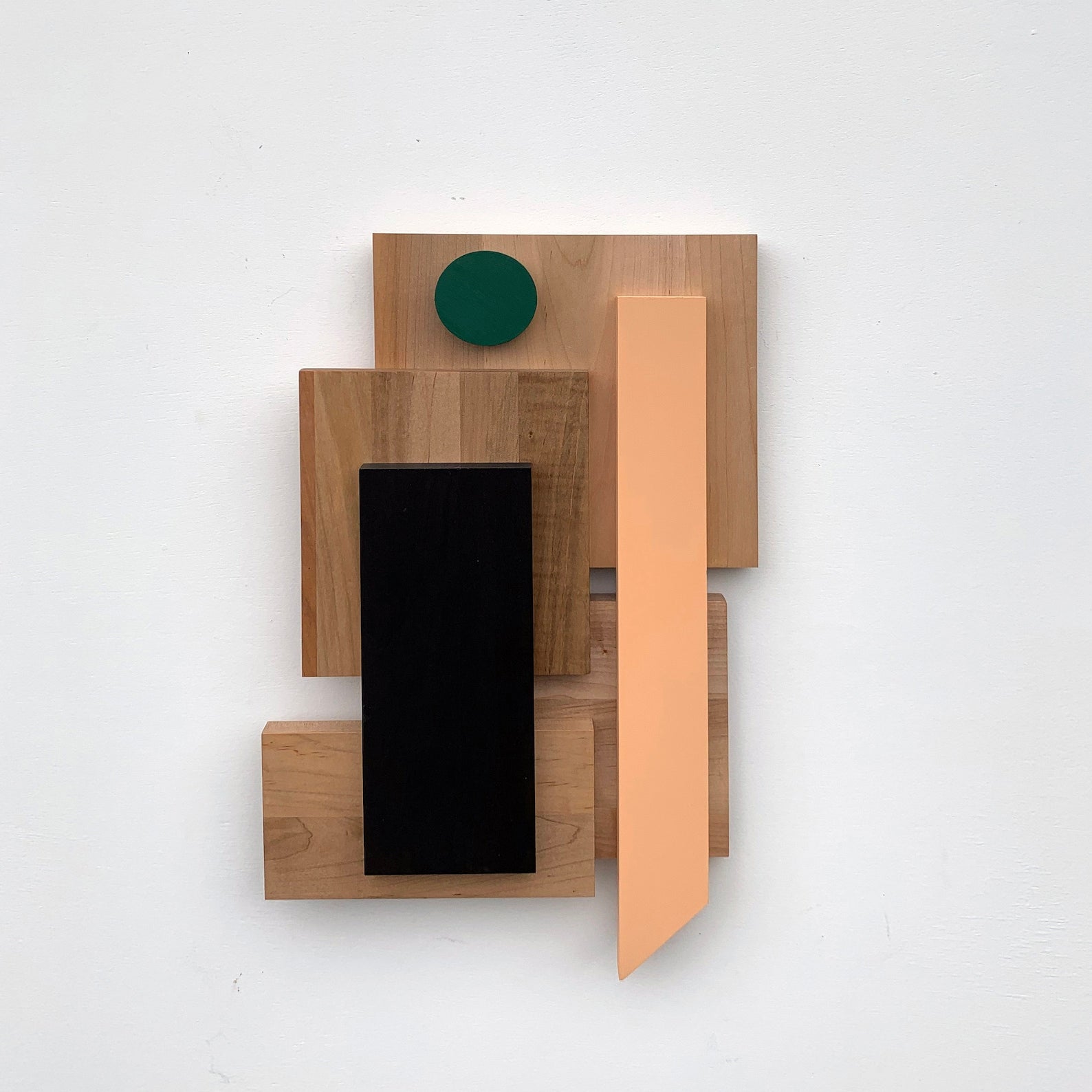 Geometric wood wall art